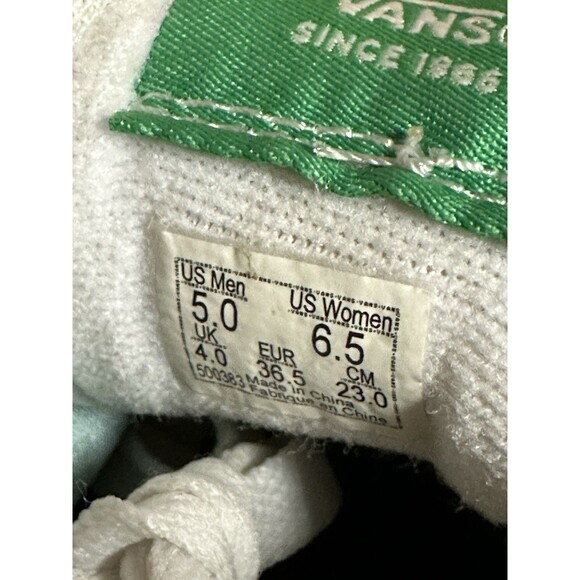 LIKE NEW VANS Womens 6.5 ComfyCush Old Skool SK8-Hi Retro Mart Barcode Sneakers - Picture 8 of 8